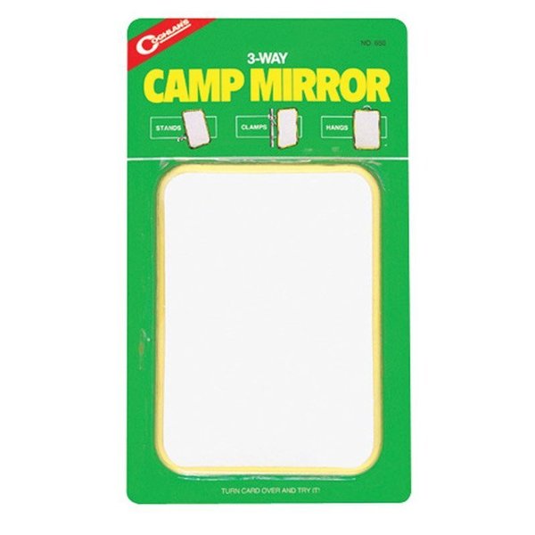 Coghlans White Camp Mirror 7 in. H X 5 in. L 1 pk 650